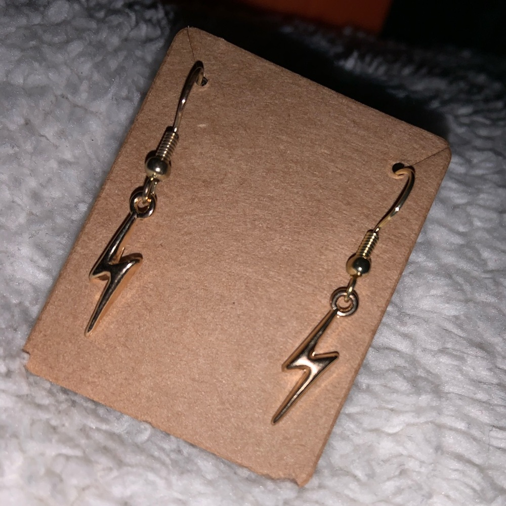 Lightning bolt earrings